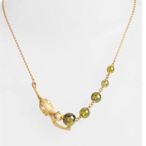 NWT Kate Spade House Cat Stone
Necklace In Peridot